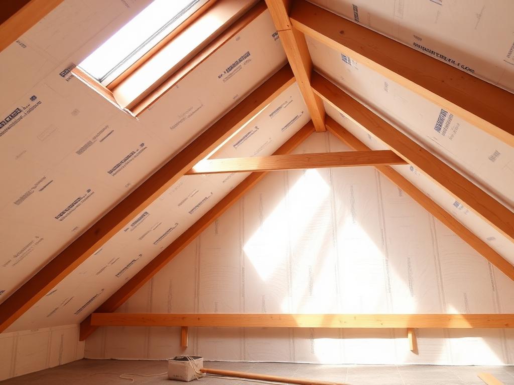 Dachgeschossausbau mit Dämmung zwischen den Sparren